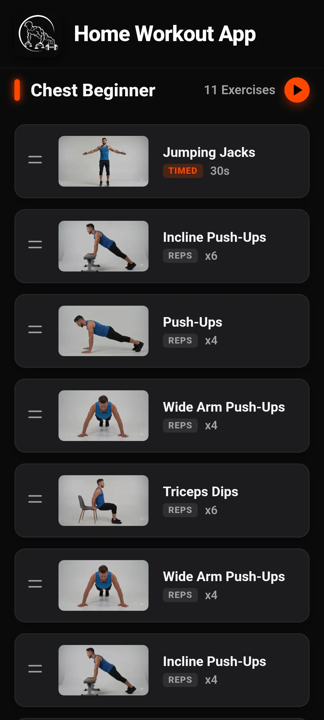 Home Workout Screen 6